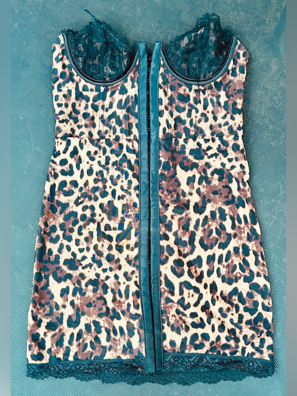 NEW Current Mood x Dolls Kill | Captivating Gazes Mini Slip Dress | Leopard XS